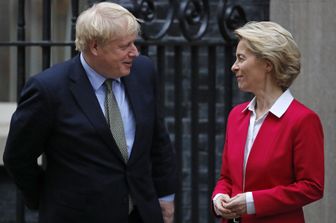 Boris Johnson e Ursula von der Leyen