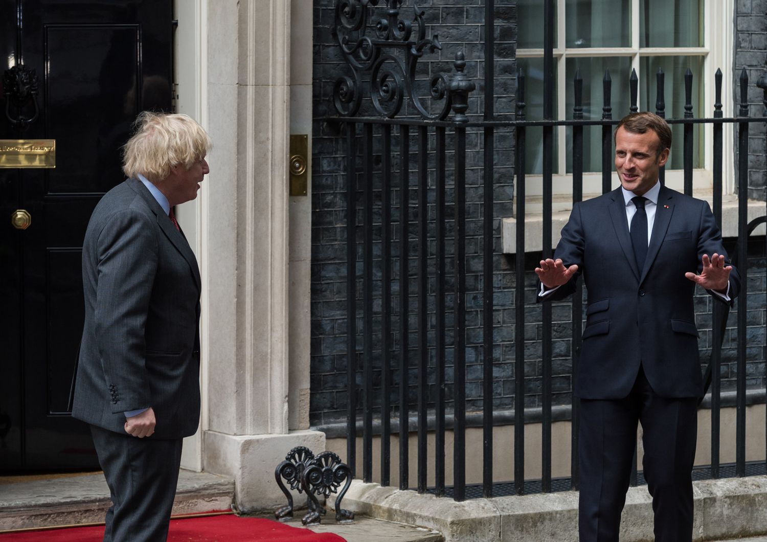 Boris Johnson ed Emmanuel Macron