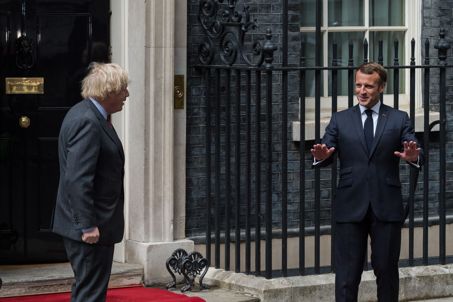 Boris Johnson ed Emmanuel Macron