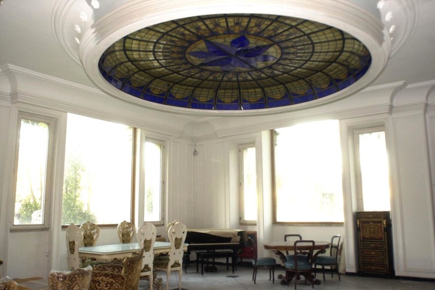 Una sala della villa di Enrico Nicoletti poi confiscata e diventata la Casa del Jazz&nbsp;