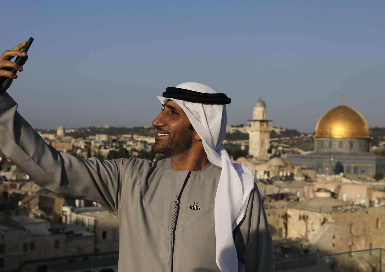 &nbsp;Il selfie di un celebre cantante degli Emirati arabi Uniti,&nbsp;Walid Aljasim,&nbsp; a Gerusalemme&nbsp;