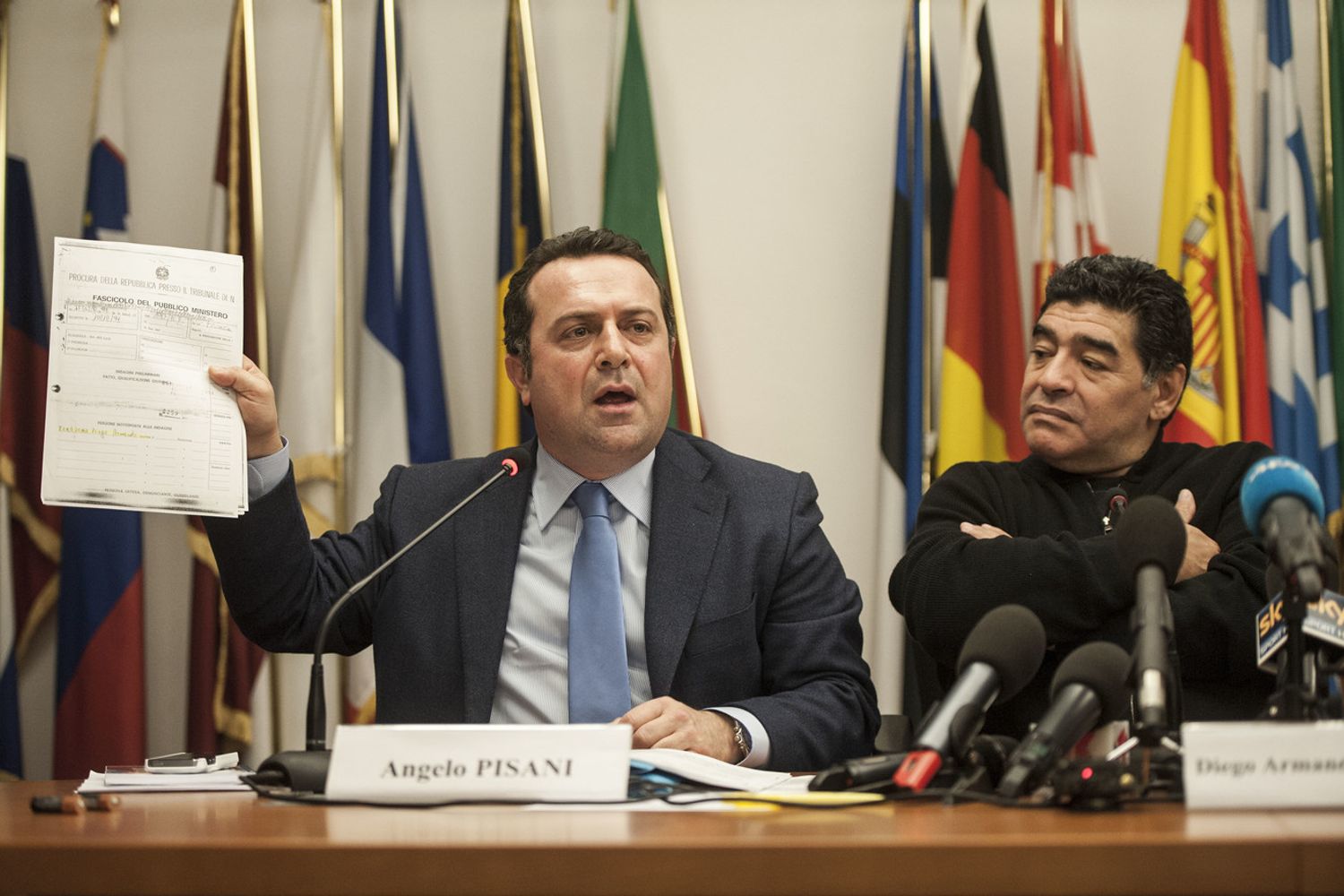 Angelo Pisani e Diego Armando Maradona