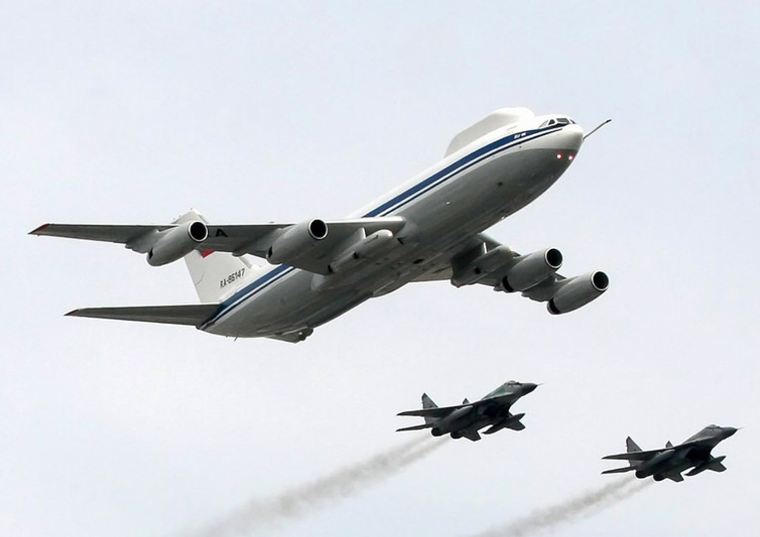 Un Il-80 russo, soprannominato &quot;l'aereo dell'apocalisse&quot;