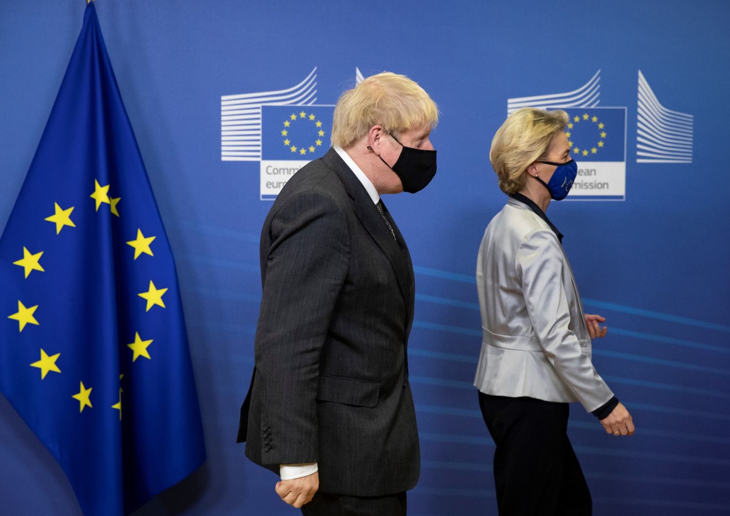 Boris Johnson e Ursula von der Leyen