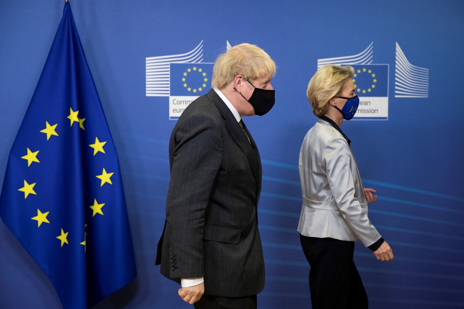 Boris Johnson e Ursula von der Leyen