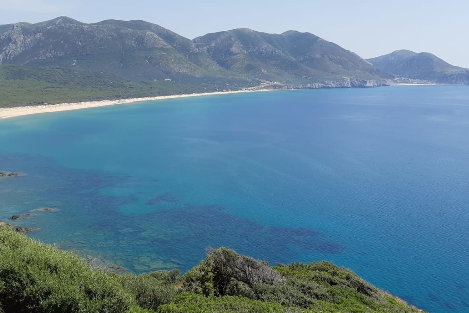 &nbsp;La spiaggia di Portixeddu nella Costa delle Minierie