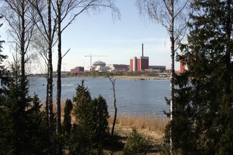 La centrale nucleare TVO sull'isola finlandese di&nbsp;Olkiluoto&nbsp;