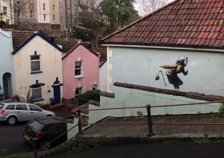 street art banksy&nbsp;nuovo murale&nbsp;bristol covid