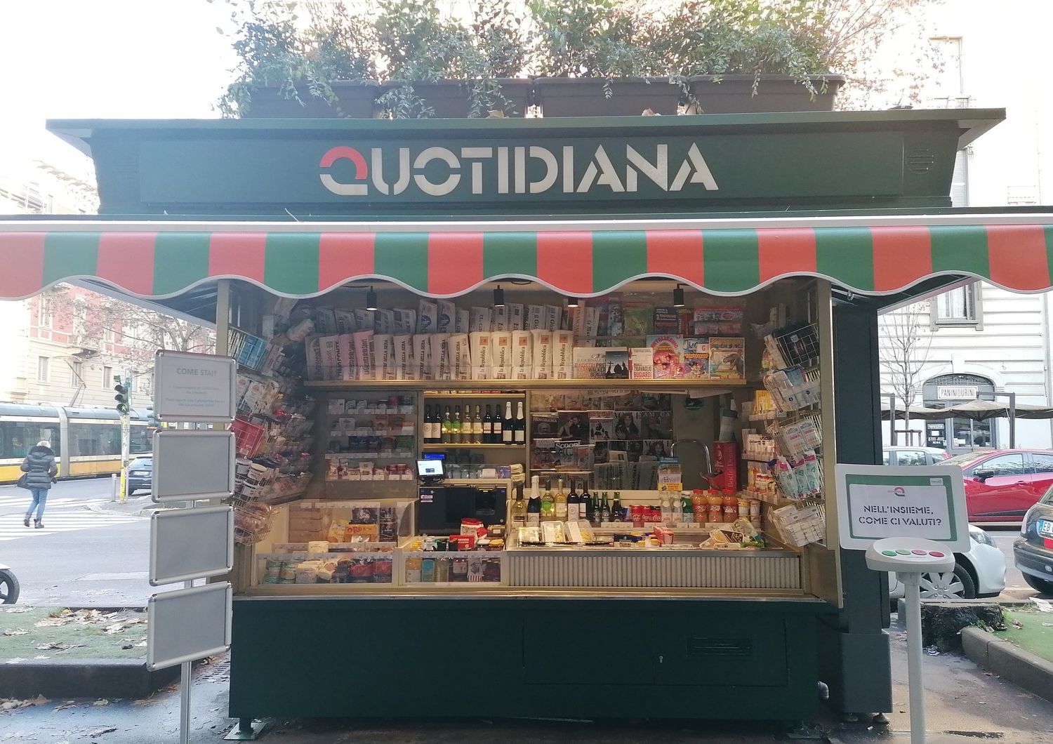 &nbsp;edicola 'Quotidiana' a Milano