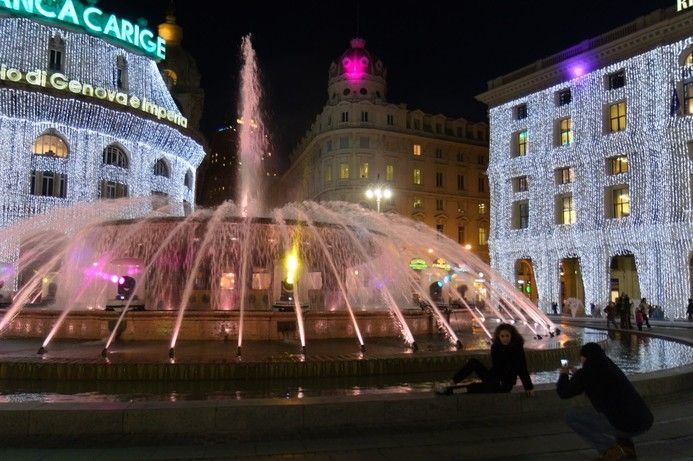 Le luci di Natale a Genova