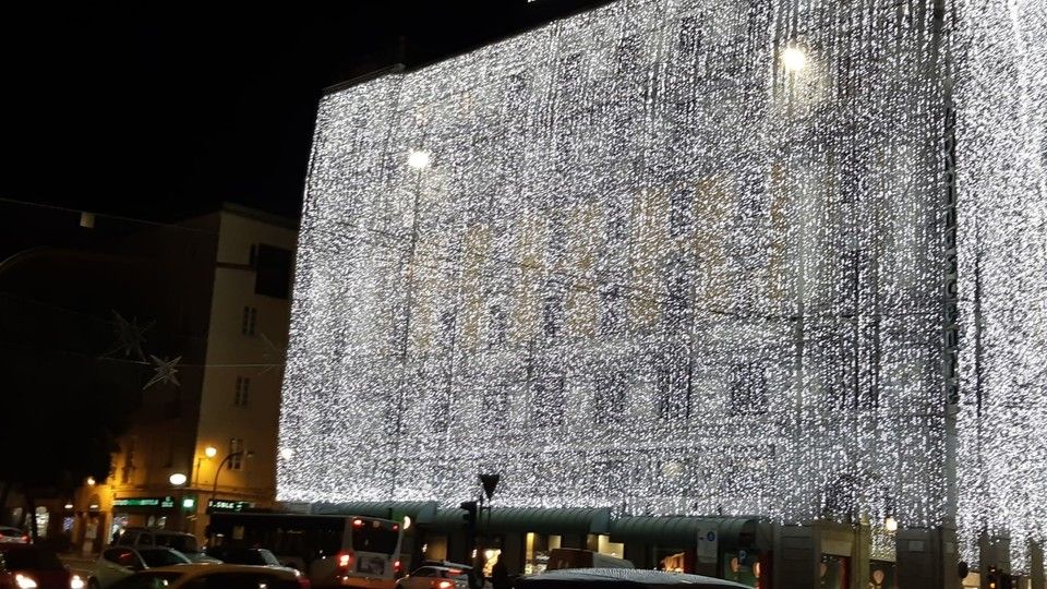 Le luci di Natale a Cagliari