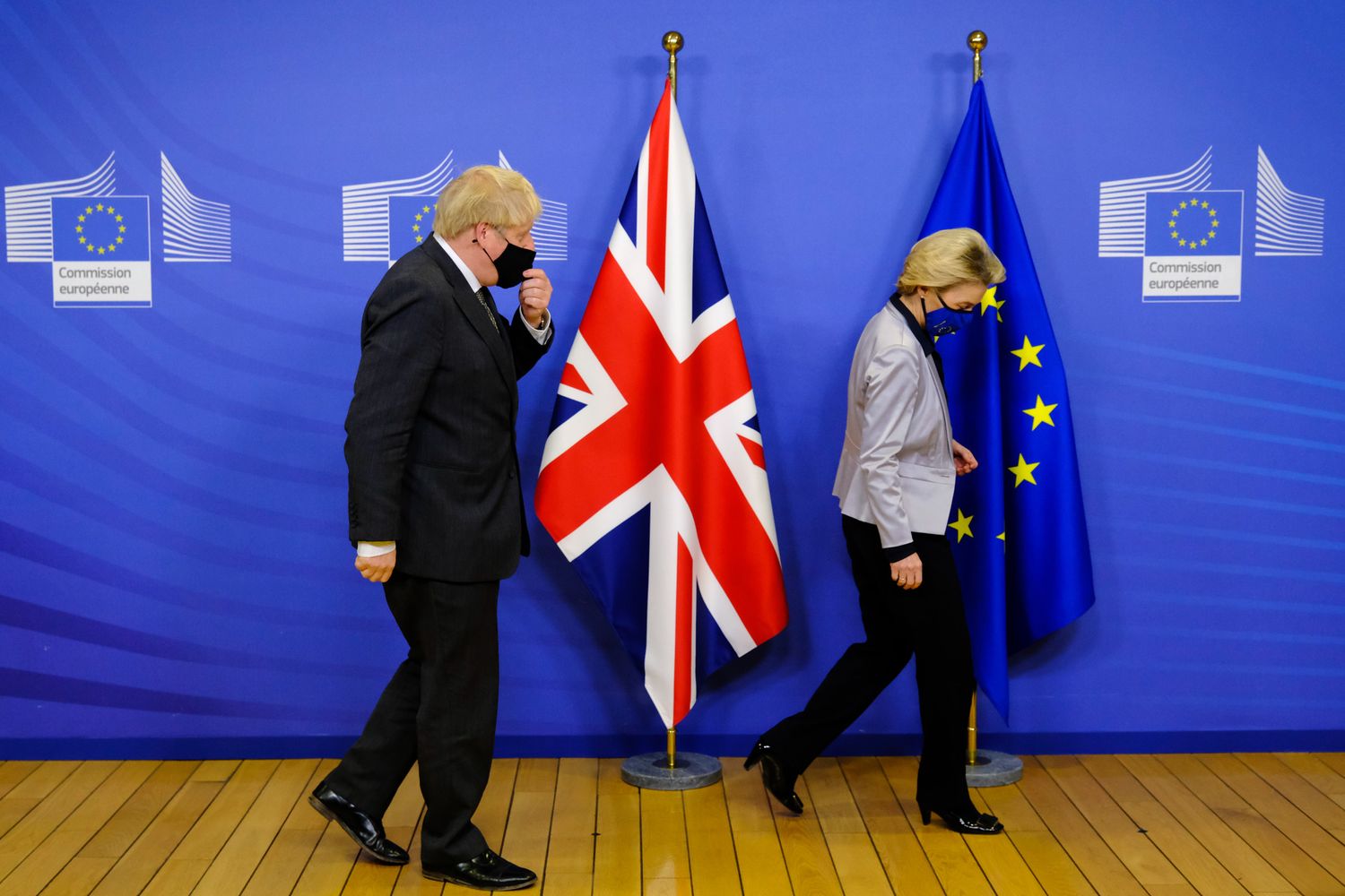 Boris Johnson, Ursula von der Leyen