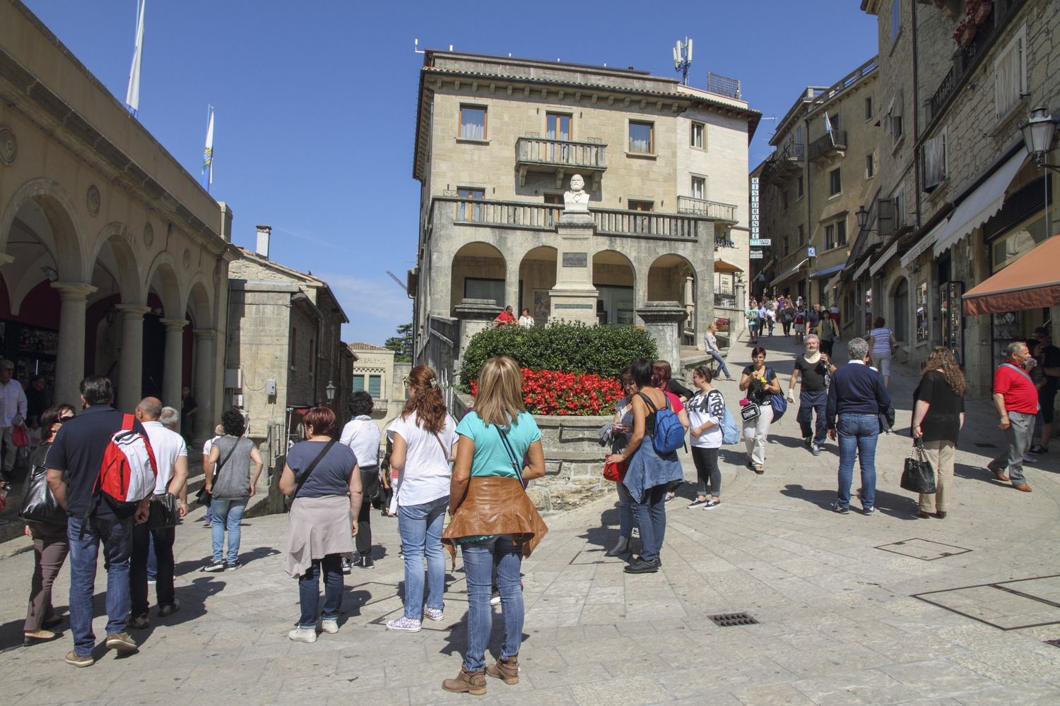 Piazza della Libert&agrave; a San Marino