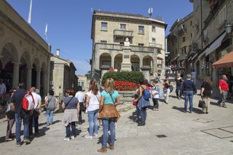 Piazza della Libert&agrave; a San Marino