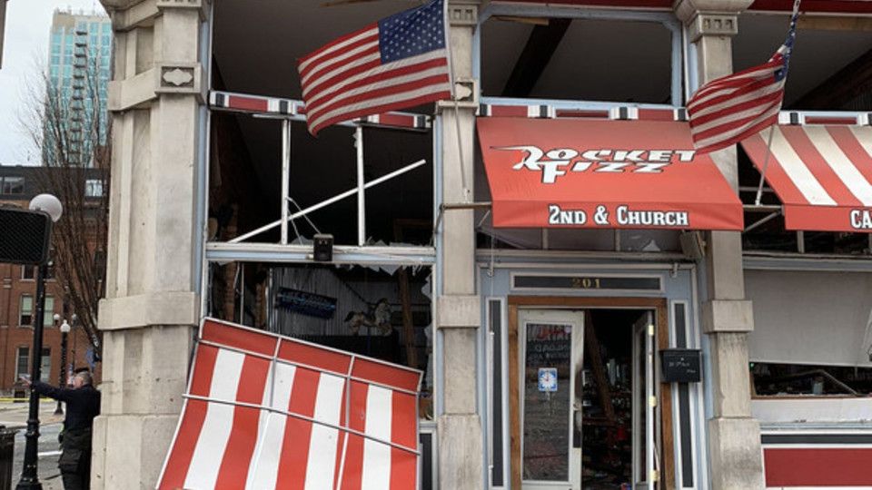 La devastazione causata dall'esplosione a Nashville