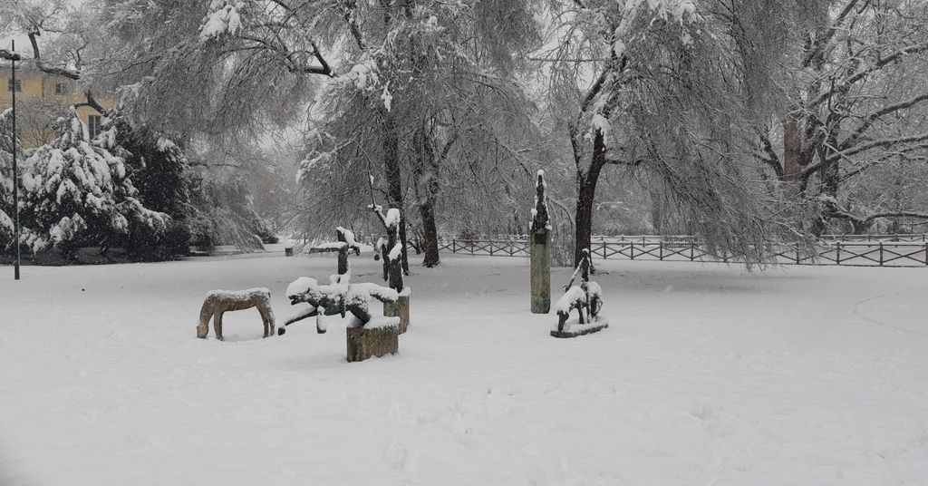 Maltempo e neve a Milano
