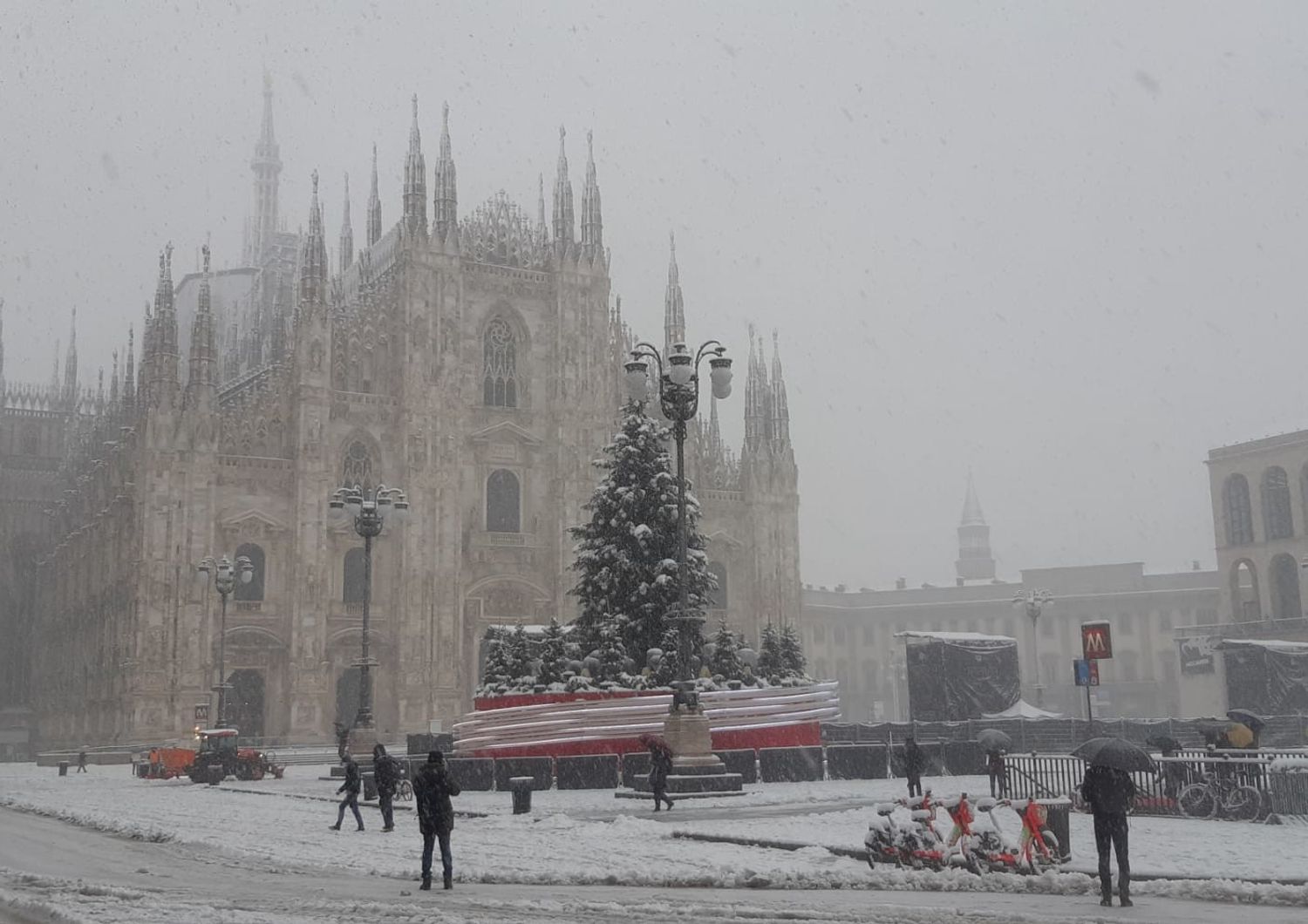 Maltempo, Milano sotto la neve&nbsp;