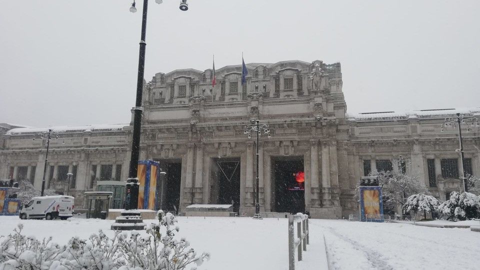 Maltempo, Milano sotto la neve&nbsp;&nbsp;