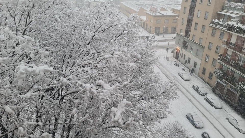 Maltempo, Milano sotto la neve&nbsp;&nbsp;