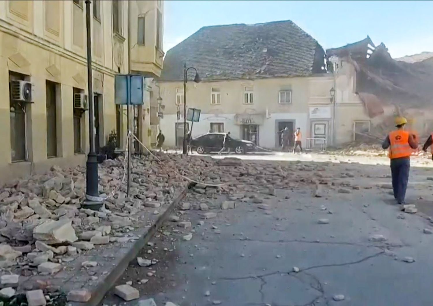 Terremoto a Petrinja, Croazia