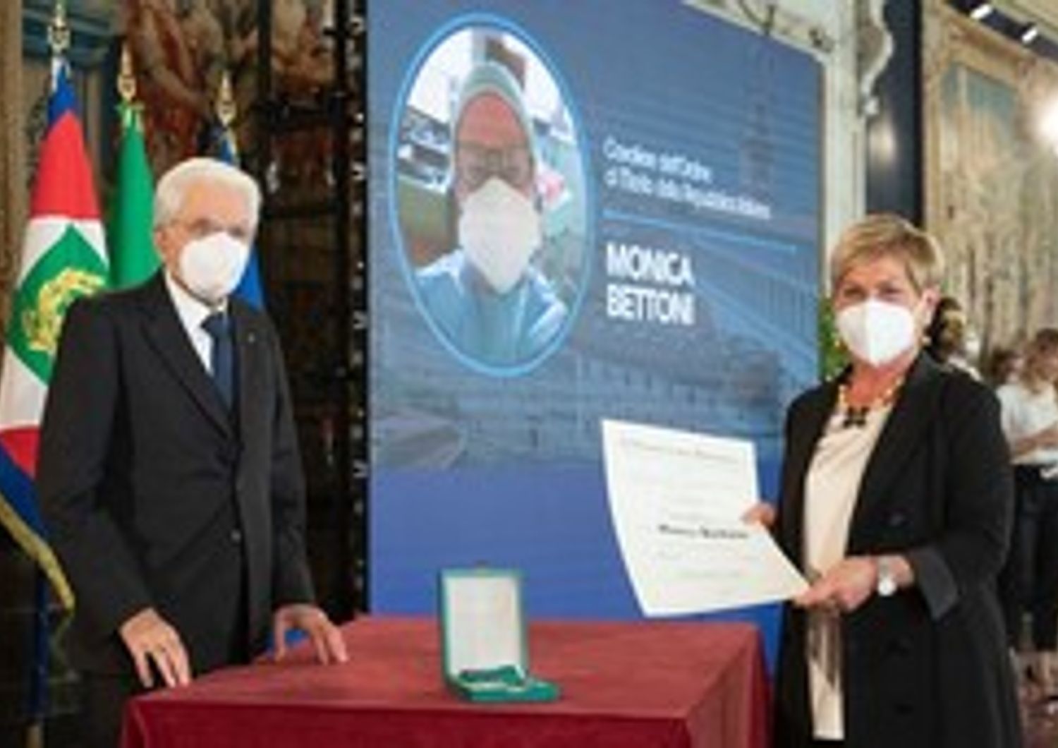 &nbsp;Monica Bettoni premiata dal presidente della Repubblica