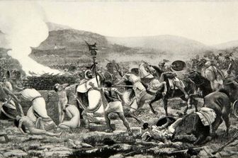 &nbsp;La battaglia di Himera, incisione di Giuseppe Sciuti
