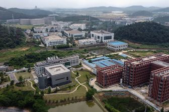 &nbsp;Visione aerea del Laboratorio P4 nel campus del Wuhan Institute of Virology