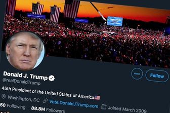 twitter minaccia sospensione profilo trump