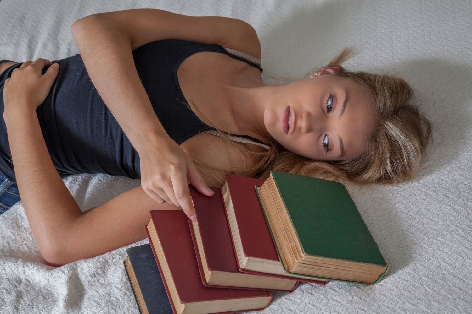 Una studentessa di scuola superiore