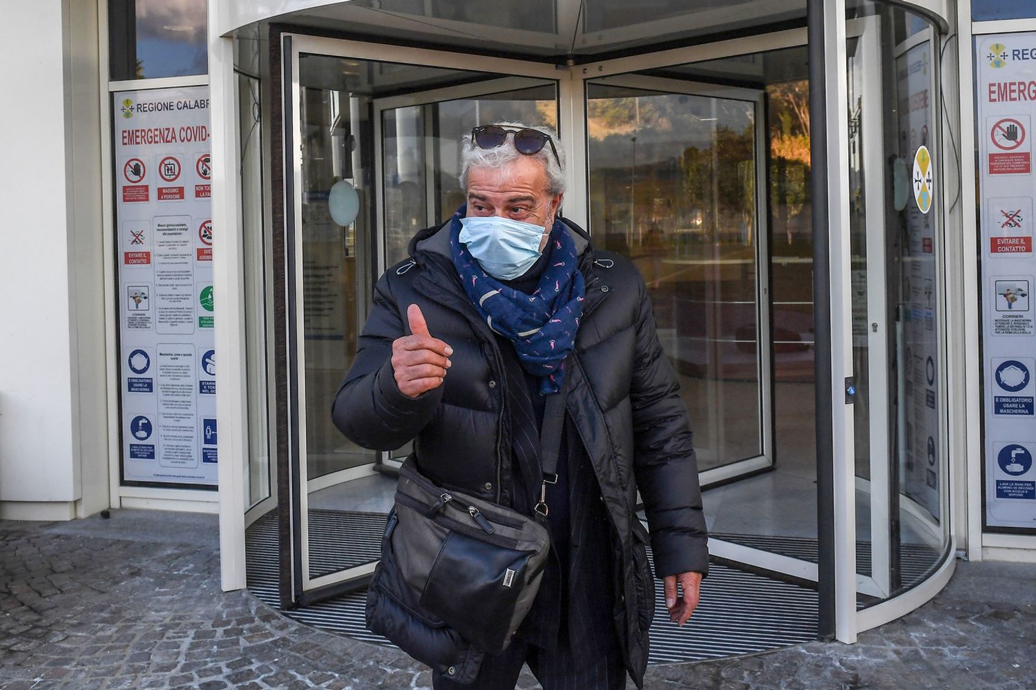 Guido Longo all'arrivo in Calabria