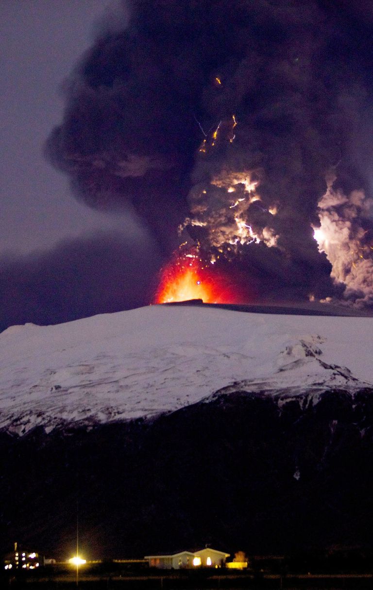 L'eruzione del vulcano in Islanda