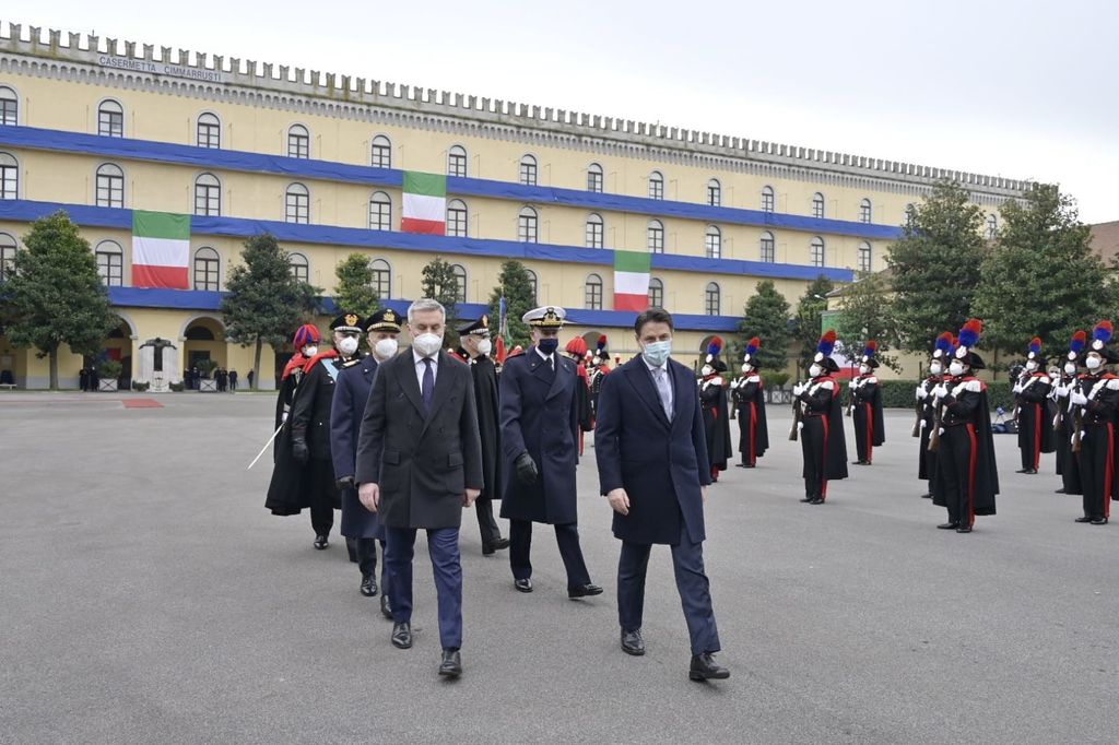 &nbsp;il premier Giuseppe Conte e il ministro della Difesa Lorenzo Guerini