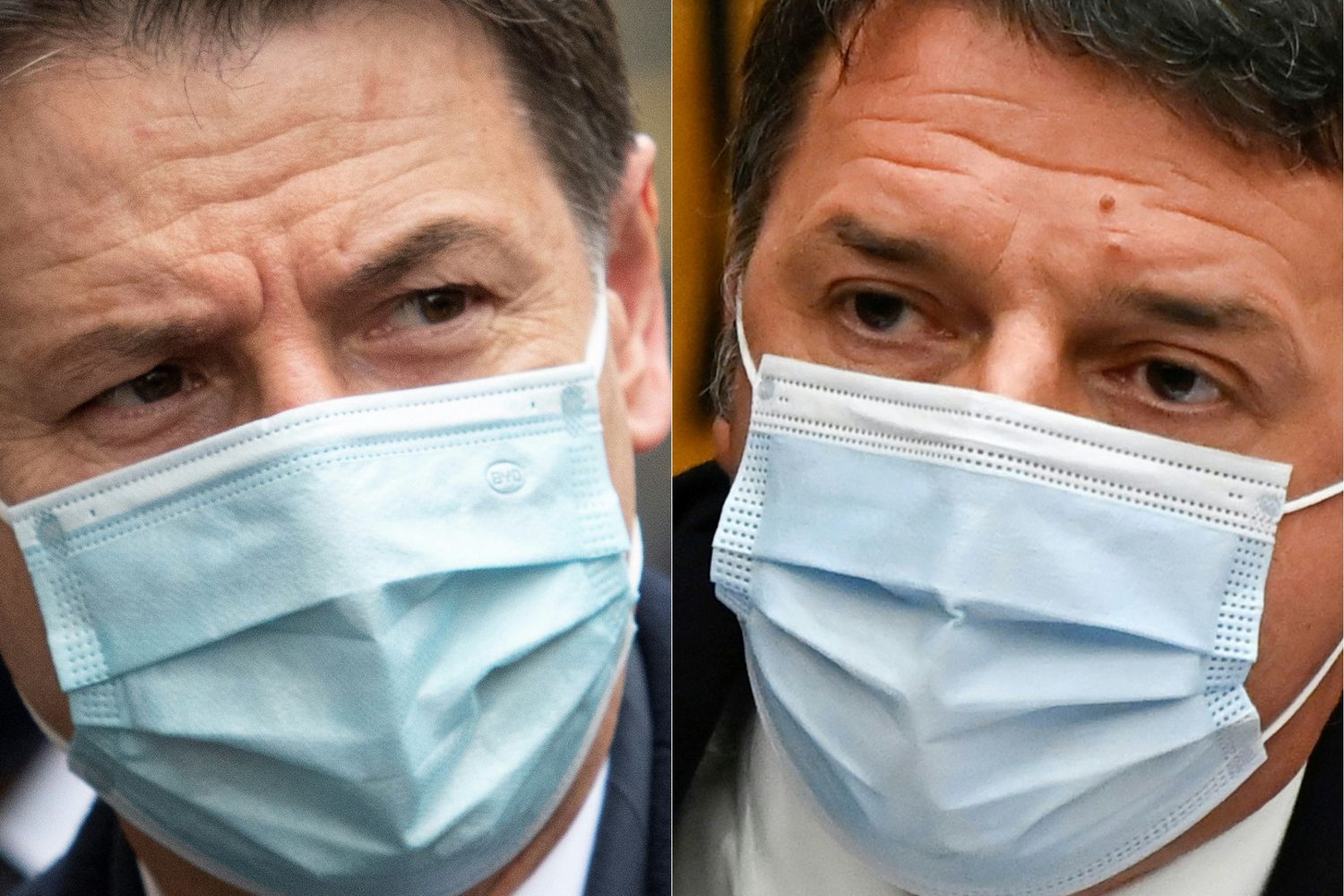 Giuseppe Conte e Matteo Renzi