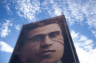 Il murale dedicato a Gramsci in un quartiere popolare di Firenze&nbsp;