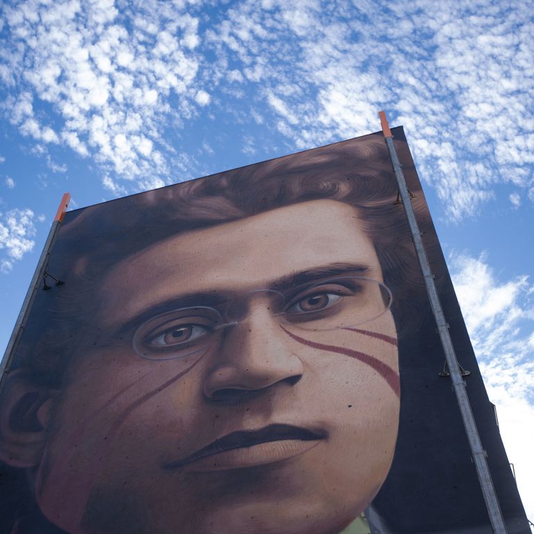 Il murale dedicato a Gramsci in un quartiere popolare di Firenze&nbsp;