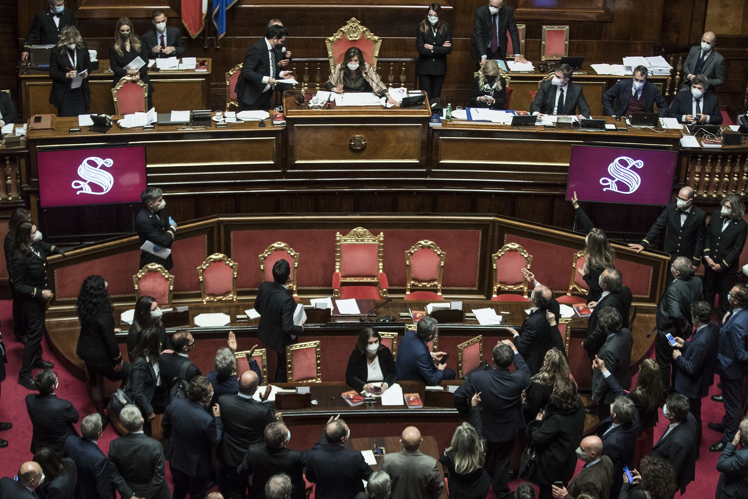 L'aula del Senato