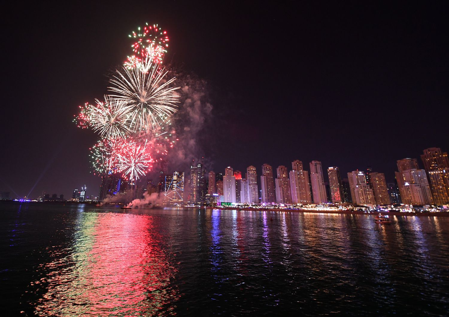 I fuochi d'artificio di Capodanno a Dubai