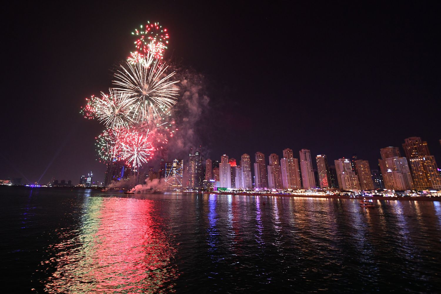 I fuochi d'artificio di Capodanno a Dubai