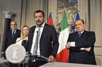 Giorgia Meloni, Matteo Salvini e Silvio Berlusconi