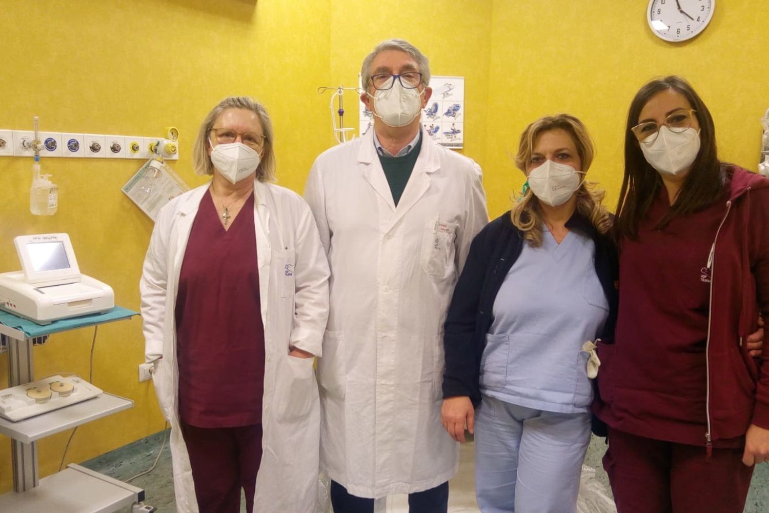 L'equipe medica dell'ospedale &quot;Abele Ajello&quot; di Mazara del Vallo