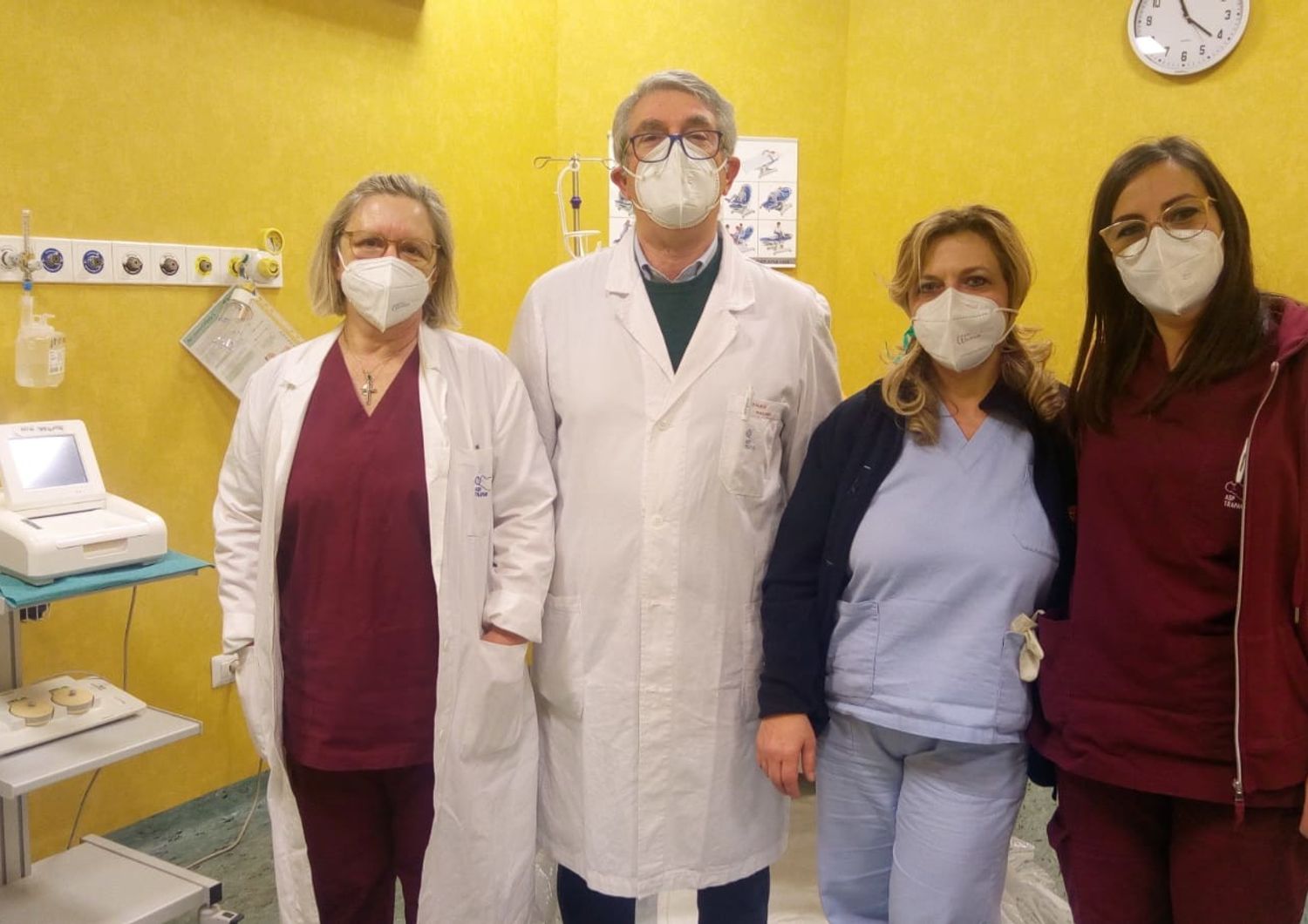 L'equipe medica dell'ospedale &quot;Abele Ajello&quot; di Mazara del Vallo