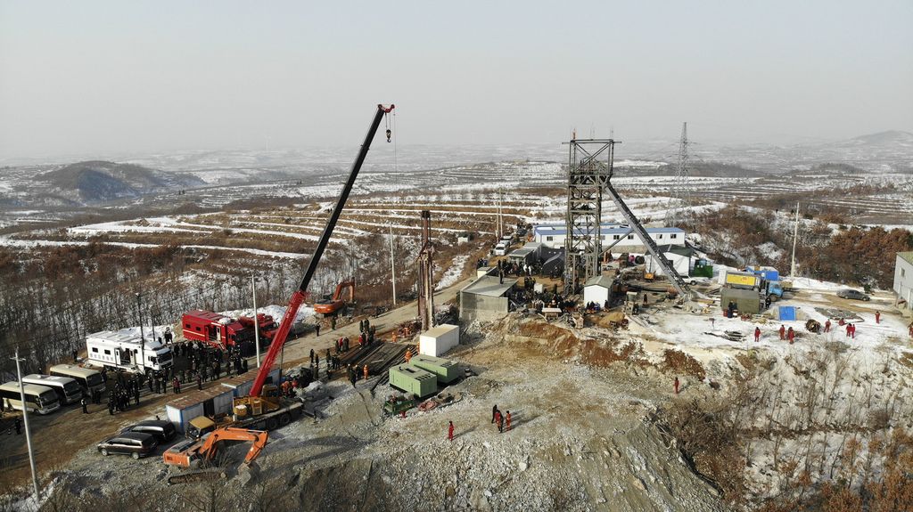 Cina, miniera d'oro nello Shandong