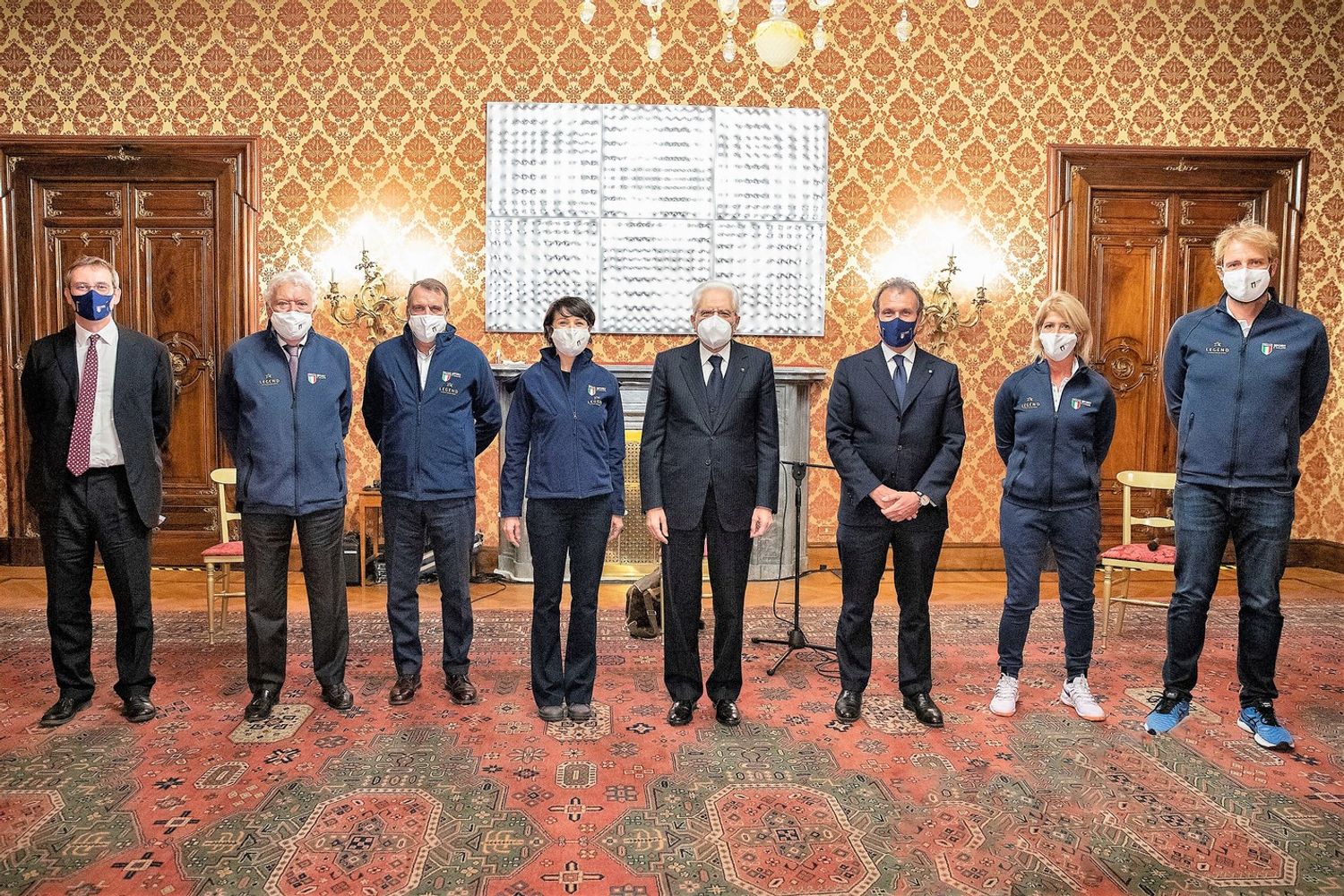 Il presidente di Sport &amp; Salute Vito Cozzoli al Qurinale con Sergio Matatrella