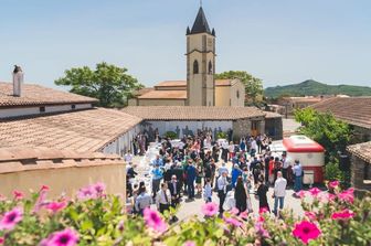 Il ristorante-pizzeria di Baradili prima della pandemia
