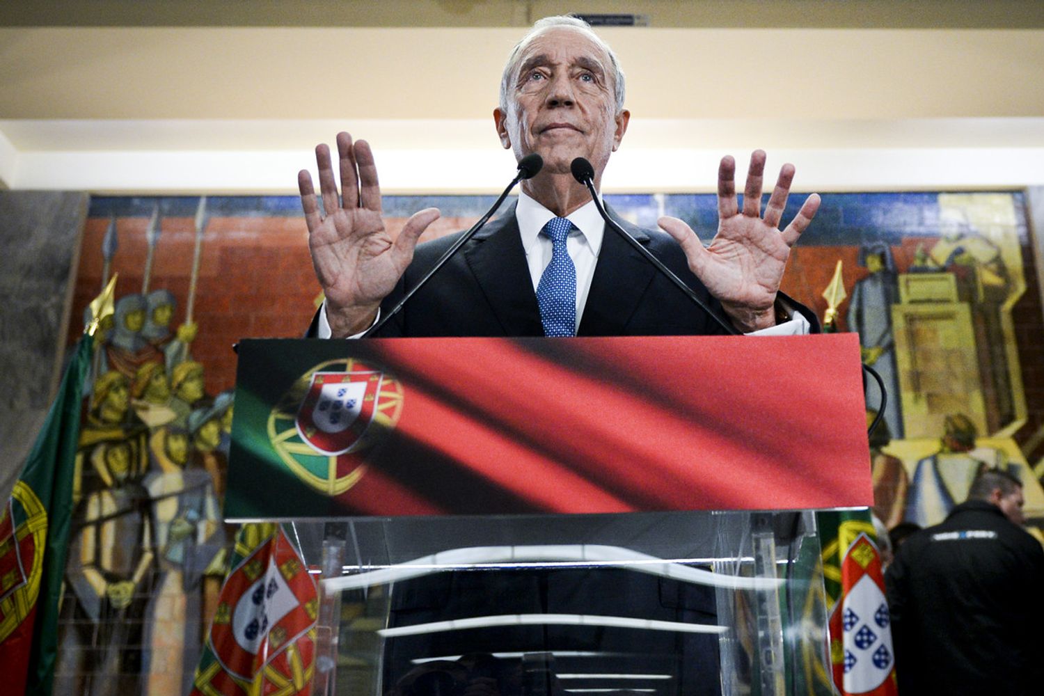 Il presidente del Portogallo Marcelo Rebelo De Sousa