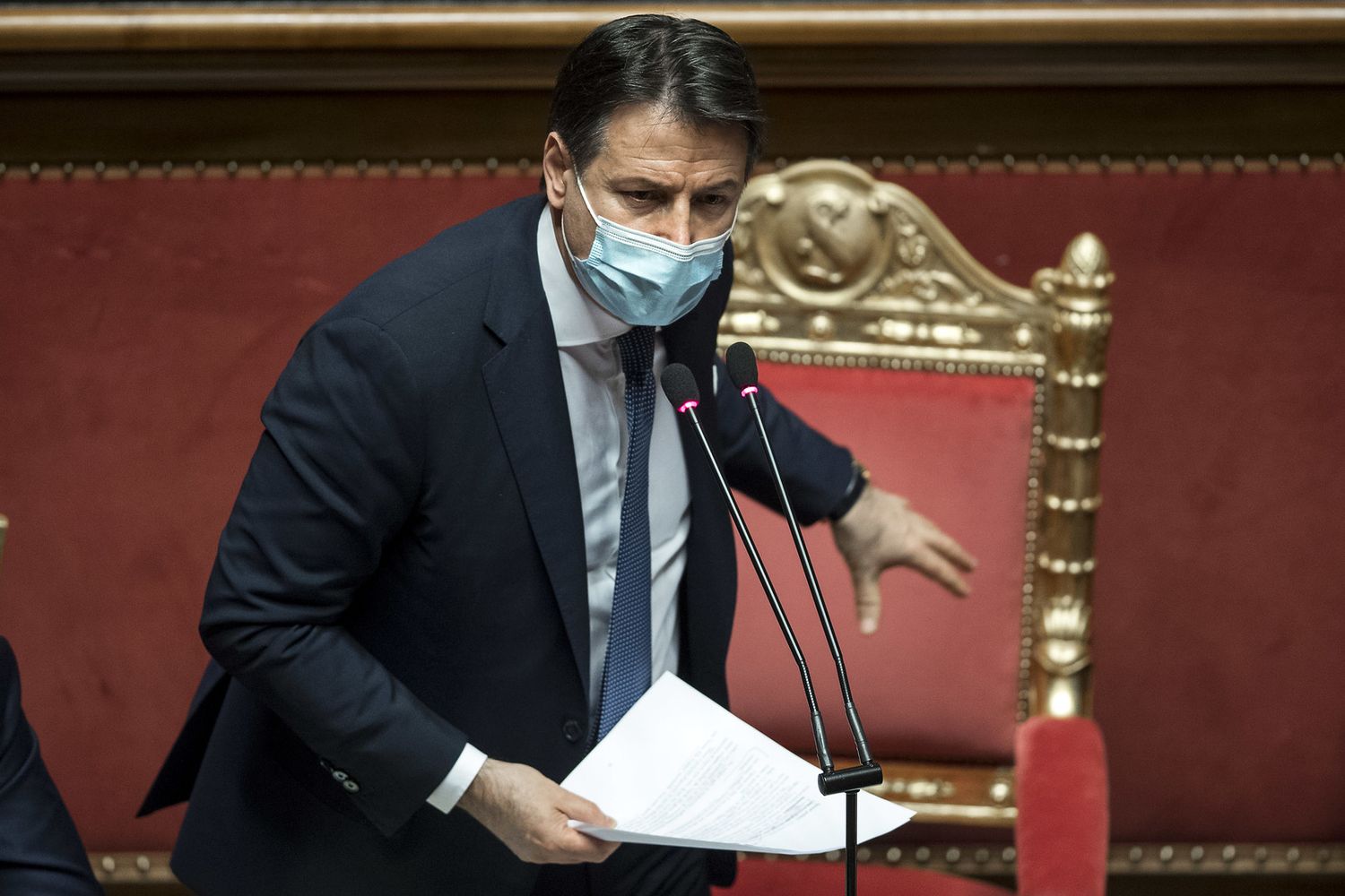 Giuseppe Conte al Senato
