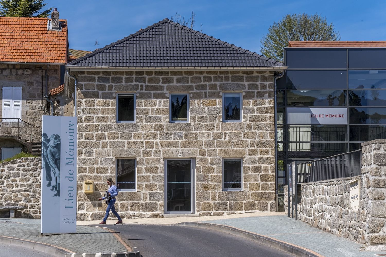 Le Chambon-sur-Lignon (Alta Loira), il Memoriale sugli ebrei nascosti dagli abitanti del villaggio durante la Seconda Guerra Mondiale