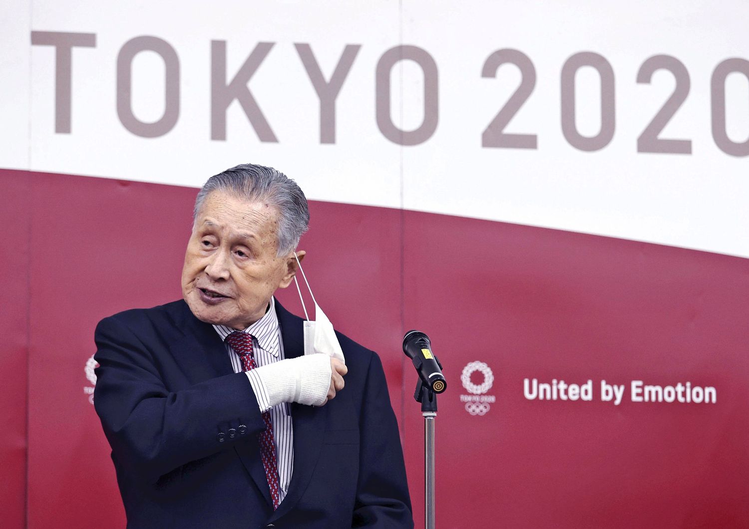 Il presidente delle Olimpiadi di Tokyo, Yoshiro Mori