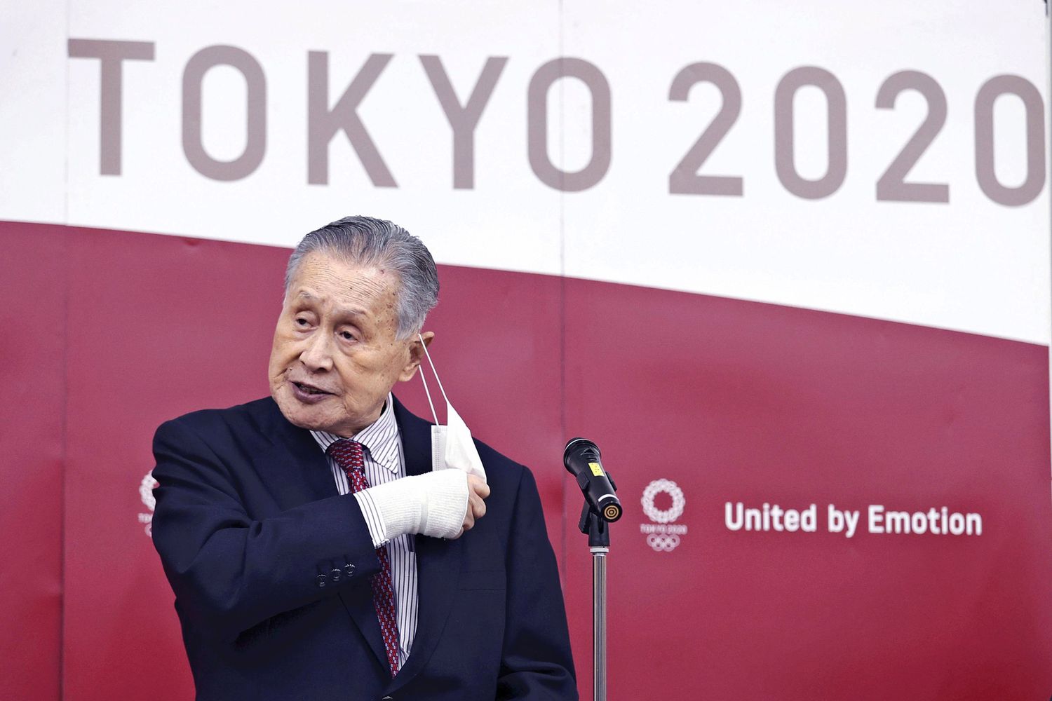 Il presidente delle Olimpiadi di Tokyo, Yoshiro Mori