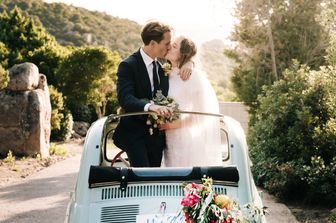 Coppia di sposi stranieri in Italia (foto d'archivio)